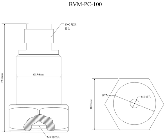 BVM-PC-100壓電加速度傳感器 BVM-PC-100壓電加速度傳感器